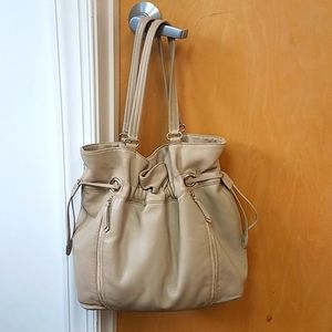 Cole Haan large bag purse 14x13x5" Tan bag leather